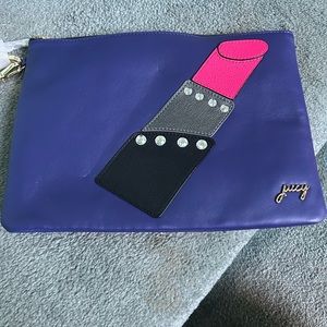 Juicy Couture zippered lipstick pouch w KeyFob